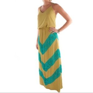 Judith march green maxi dress